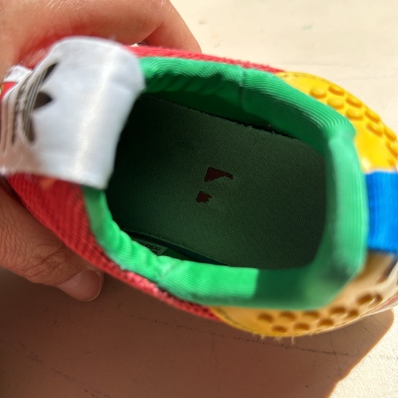 Limited edition multi color Superstar Lego Adidas slip-ons for boys - Picture 9 of 9